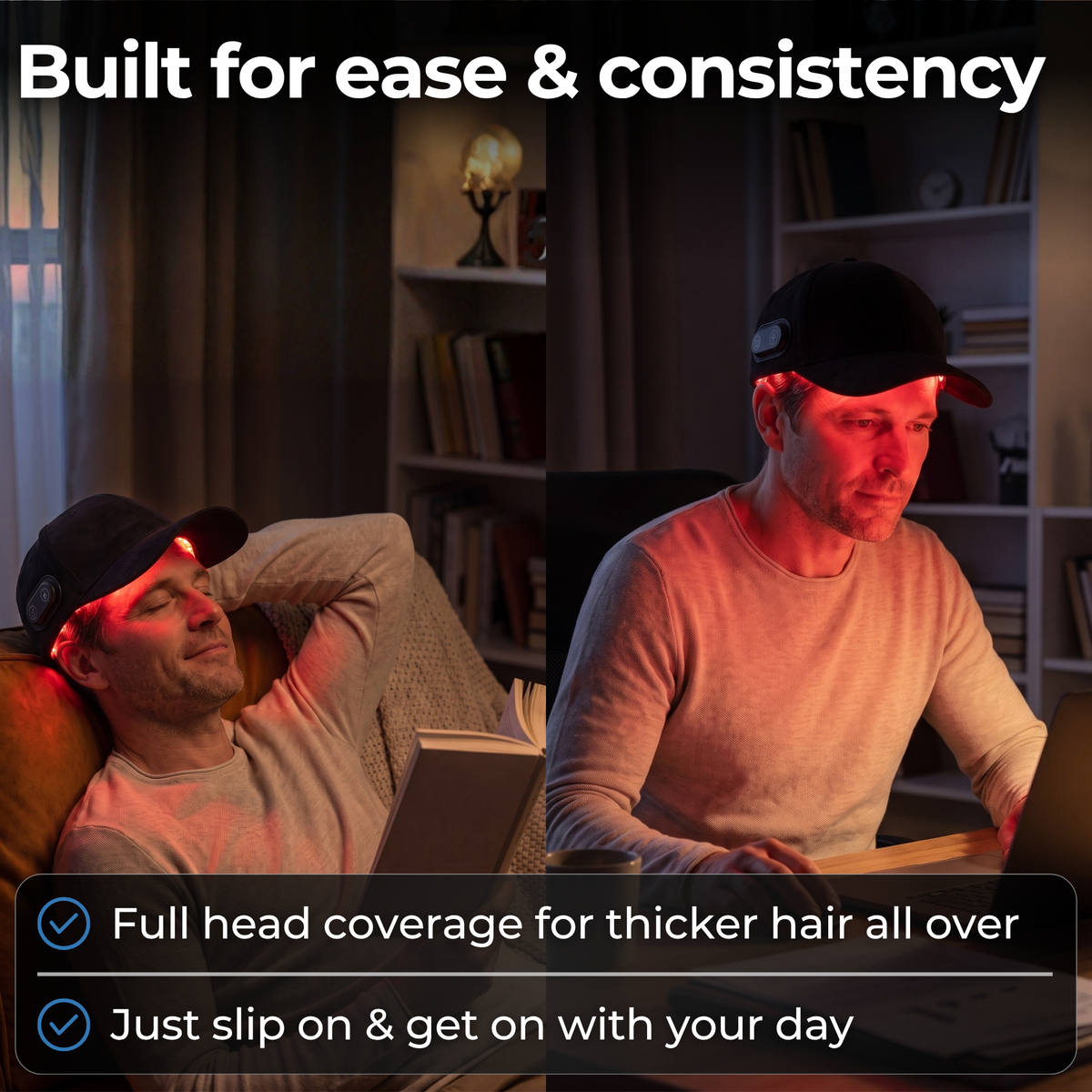 Red Light Mask + Cap Bundle