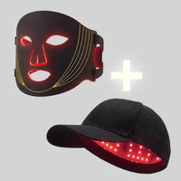 Red Light Mask + Cap Bundle