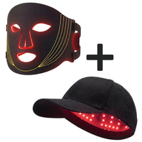 Red Light Mask + Cap Bundle