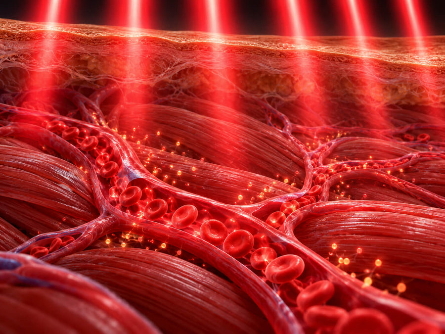 Red + NIR light penetrates deep